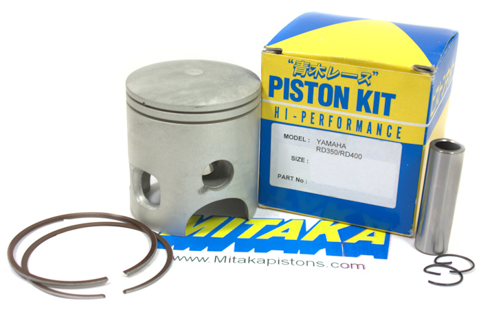 Yamaha RD400 Piston Kit 1 00 Over Size RD 400 Piston RD400 Rings Piston